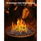 10 LB Fire Glass Fireplace Rocks Black High Luster Fire Pit Table Decorative Rocks
